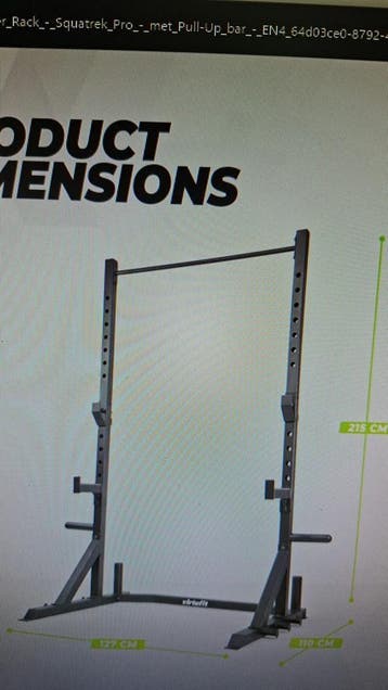 VirtuFit Power Rack - Squatrek Pro - met Pull-Up bar, Ophalen, Krachtstation, Benen, Nieuw