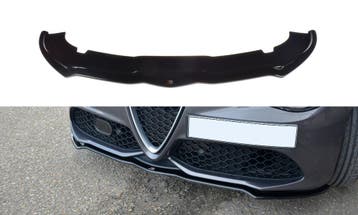 Voorspoiler V.1 Alfa Romeo Giulia Veloce Maxton Glans Zwart, Ophalen of Verzenden, Nieuw