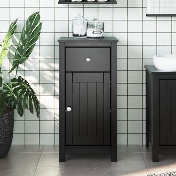 vidaXL Badkamerkast BERG 40x34x80 cm massief grenenhout, Verzenden, Nieuw, (Half)hoge kast, Minder dan 100 cm