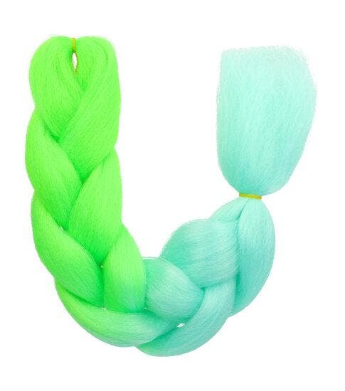 Imitatiehaar - Jumbo Braids 60cm - Hairextensions - Groen, Sieraden, Tassen en Uiterlijk, Uiterlijk | Haarverzorging