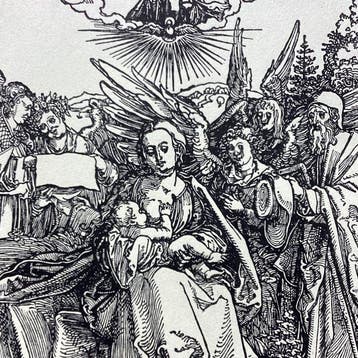 Albrecht Dürer (1571-1528), after - The Holy Family with