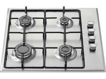 Everglades - Gas Kookplaat - Zilver, Witgoed en Apparatuur, Kookplaten, Verzenden, Nieuw, Gas, 4 kookzones