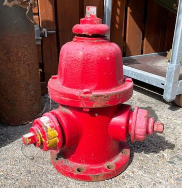 Originele Amerikaanse Fire Hydrant - Rood, Verzamelen, Ophalen, Gebruikt