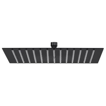Douchekop 40x40cm zwart - retourdeal 76% korting, Ophalen of Verzenden, Gebruikt, Rvs, Douche