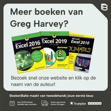 Excel 2010 voor Dummies / Voor Dummies - Greg Harvey, Boeken, Informatica en Computer, Verzenden, Gelezen, Greg Harvey