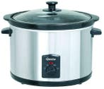 Slowcooker | Aluminium | 5.5L | 230V | 345x345x276(h)mm, Verzenden, Nieuw in verpakking