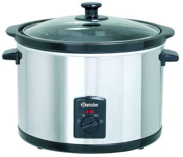 Slowcooker | Aluminium | 5.5L | 230V | 345x345x276(h)mm, Verzenden, Nieuw in verpakking