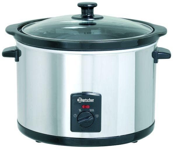 Slowcooker | Aluminium | 5.5L | 230V | 345x345x276(h)mm, Zakelijke goederen, Horeca | Keukenapparatuur, Nieuw in verpakking, Verzenden