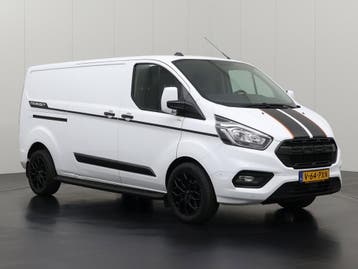 Ford Transit Custom 2.0TDCi 130PK Lang Raptor Sport, Stof, Gebruikt, Euro 6, Wit