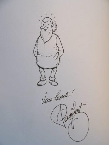 Suske en Wiske - De Groene Splinter met fantekening van Paul, Nieuw