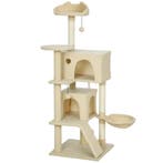 TRUUSK Krabpaal 140 cm - Kattentoren met Hangmat, Ladder, Ho, Verzenden, Nieuw