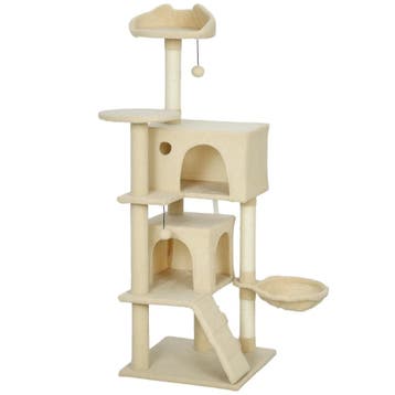 TRUUSK Krabpaal 140 cm - Kattentoren met Hangmat, Ladder, Ho, Verzenden, Nieuw