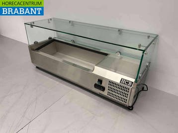 HCB RVS Opzetvitrine Opzet koelvitrine saladière 4 x 1/4 GN, Ophalen of Verzenden, Nieuw in verpakking