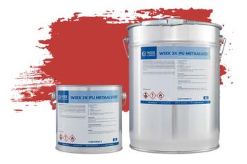 Wixx 2K PU Metaalverf RAL 3020 | Verkeersrood 5L, Verzenden, Nieuw, Verf, Minder dan 5 liter