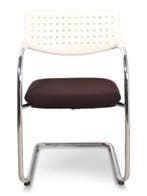 Vitra Visavis stoel, bruin-wit, Huis en Inrichting, Stoelen, Ophalen of Verzenden, Gebruikt, Overige kleuren