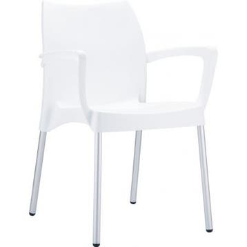 (MDK-105520) Siesta Dolce 4-poots stoel wit, Ophalen of Verzenden, Nieuw, Wit