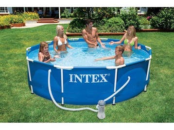 INTEX Frame Pool 305 zwembad incl filterpomp UITVERVERKOOP, Verzenden, Minder dan 80 cm, Rond, Opzetzwembad