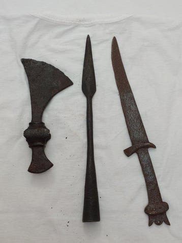 Viking periode IJzer Een antieke verzameling: Viking,