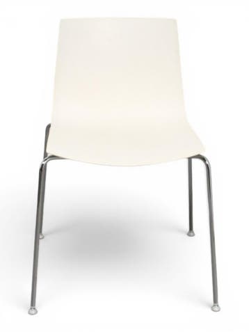 Arper Catifa 46 vergaderstoel, wit, Ophalen of Verzenden, Gebruikt, Wit