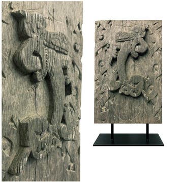 part of house- or doorpanel - Aso - Iban Dayak - Indonesië