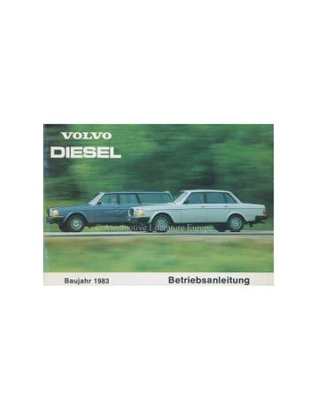 1983 VOLVO 240 DIESEL INSTRUCTIEBOEKJE DUITS