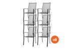 Set van 6 - Royal Garden Balero strekmetaal stapelbare, Tuin en Terras, Verzenden, Nieuw, Overige materialen