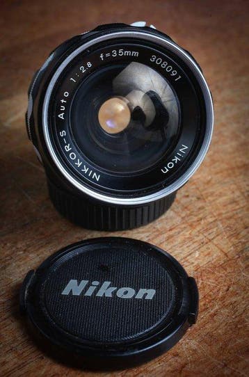 Nikon NIKKOR-S Auto 1:2.8 f=35mm N° 308091 Cameralens, Nieuw