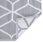 Grijs buitentapijt 190x290 cm duurzaam PP voor terrasen tuin, Verzenden, Nieuw