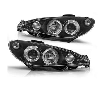 Angel Eyes koplamp units Black geschikt voor Peugeot 206, Verzenden, Nieuw, Peugeot