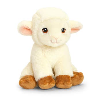 Keel Toys schaap knuffel - pluche - wit - 19 cm - lammetje, Verzenden, Nieuw