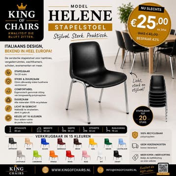 Kantinestoelen kantinestoelen kantinestoelen kantinestoelen, Kunststof, Nieuw, Ophalen of Verzenden, Vintage retro modern industrieel