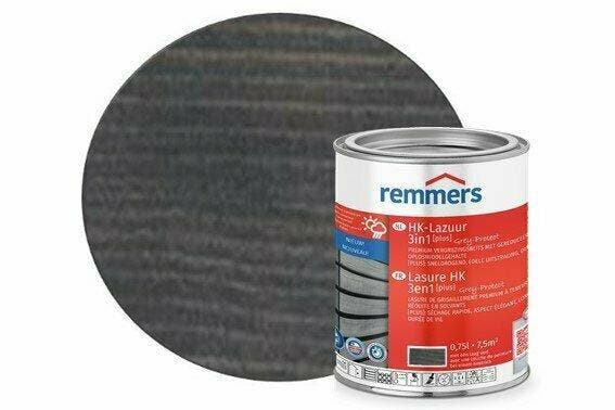 Remmers HK-lazuur Plus | Grey Protect Antracietgrijs, Doe-het-zelf en Verbouw, Verf, Beits en Lak, Verzenden