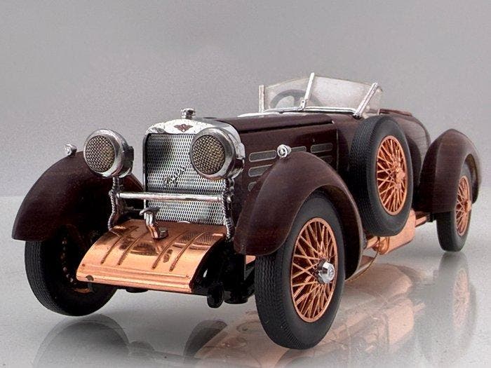 Franklin Mint 1:24 - Modelauto - Hispano Suiza Tulipwood, Antiek en Kunst, Curiosa en Brocante