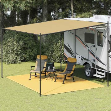 vidaXL Tenttapijt 300x400 cm beige, Verzenden, Nieuw