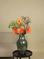 Kunstboeket Oranje Dahlias, Verzenden, Nieuw