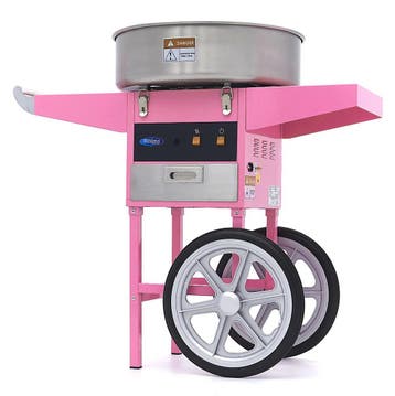 Suikerspinmachine | RVS | Roze | RVS pan | 1.08kW (230V) |, Zakelijke goederen, Verzenden, Nieuw in verpakking