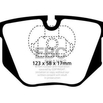 EBC 01-07 BMW M3 3.2 (E46) Redstuff Rear Brake Pads, Auto-onderdelen, Remmen en Aandrijving, Ophalen of Verzenden, Nieuw