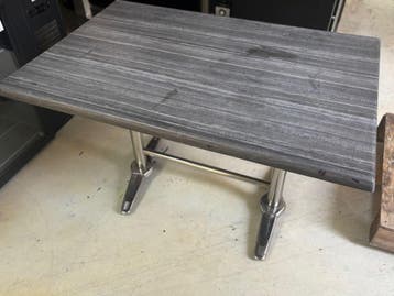 nette terras tafels - 80x120x75 lxbxh, Ophalen of Verzenden, Gebruikt