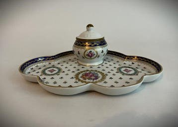 Dresden Porcelain - Inktpot - Porselein, Antiek en Kunst