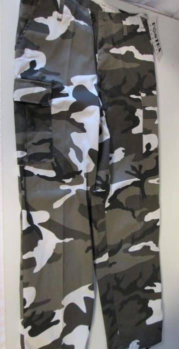 Broek bdu Urban wit zwart grijs (Broeken, Kleding), Ophalen of Verzenden, Nieuw