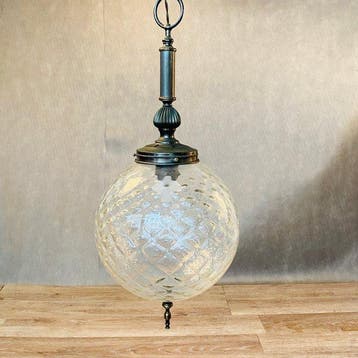 Plafondlamp - Glas, Messing