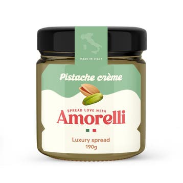 Amorelli Pistache Spread 190g, Verzenden, Nieuw