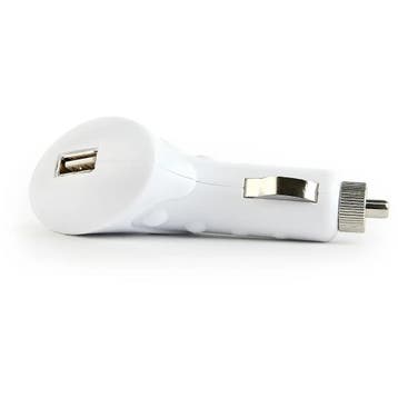 Gembird autolader USB 12/24 Volt 1 Amperè wit, Ophalen of Verzenden, Nieuw