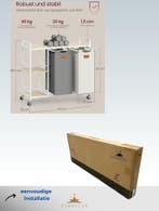 Waswagen met wasmand 2 vakken - 100 l - wassorteerder - 87, Verzenden, Nieuw