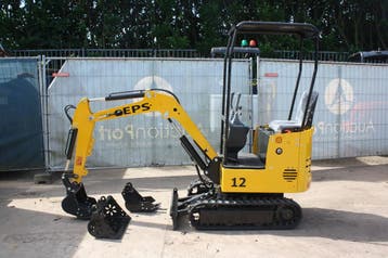 Veiling: Minigraver Nuoman EPS NM-E12 Diesel 7kW Nieuw Demo, Ophalen, Graafmachine