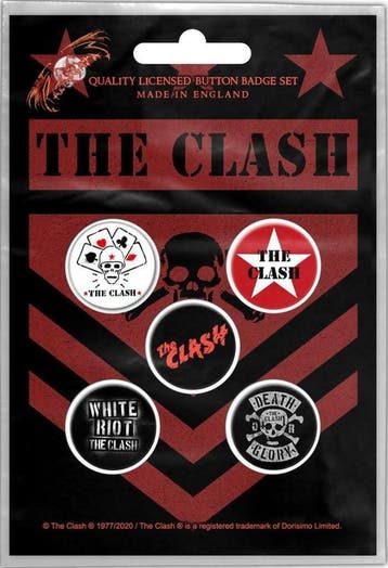 The Clash Button London Calling 5-pack officiële merchandise, Ophalen of Verzenden, Nieuw, Kleding