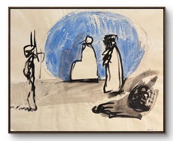 Marcus de Vestele (1941-2024) - Scène Cobra – Personnages au