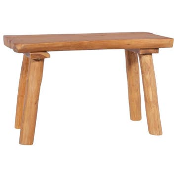 vidaXL Tuinbank 80 cm massief teakhout, Huis en Inrichting, Banken | Bankstellen, Verzenden, Nieuw, Hout, Minder dan 150 cm