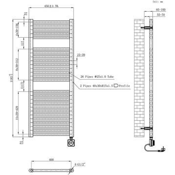 Wiesbaden Elara Elektrische Radiator - Smart WiFi -, Doe-het-zelf en Verbouw, Verwarming en Radiatoren, Ophalen of Verzenden, Nieuw