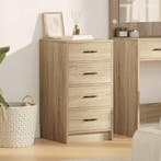 vidaXL Dressoir met lade Sonoma eiken 40 x 41 x 75 cm, Verzenden, Nieuw, Overige houtsoorten, Minder dan 50 cm